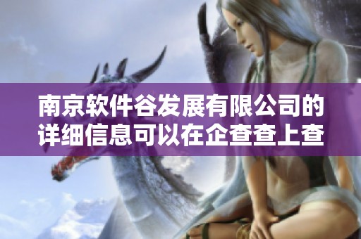 南京软件谷发展有限公司的详细信息可以在企查查上查询到