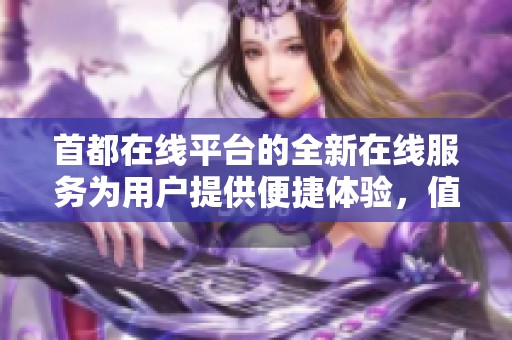 首都在线平台的全新在线服务为用户提供便捷体验，值得期待和关注。