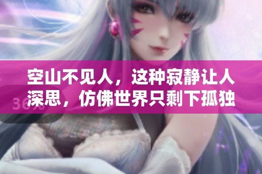 空山不见人，这种寂静让人深思，仿佛世界只剩下孤独的呼吸。