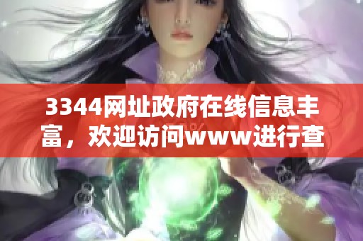 3344网址政府在线信息丰富，欢迎访问www进行查询与服务体验