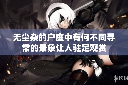 无尘杂的户庭中有何不同寻常的景象让人驻足观赏
