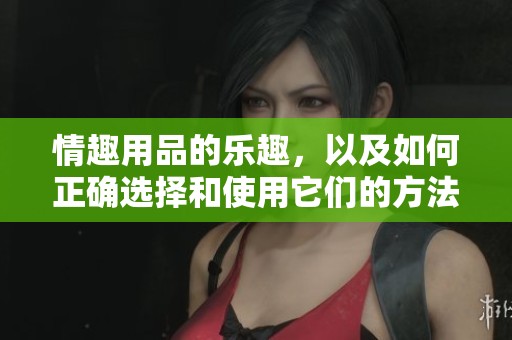 情趣用品的乐趣，以及如何正确选择和使用它们的方法