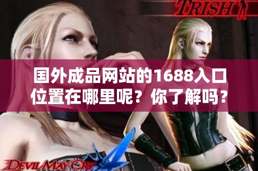 国外成品网站的1688入口位置在哪里呢？你了解吗？