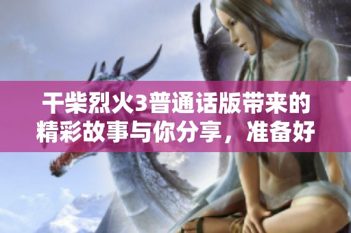 干柴烈火3普通话版带来的精彩故事与你分享，准备好一起观看这部热血之作吗