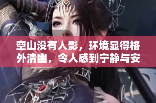 空山没有人影，环境显得格外清幽，令人感到宁静与安详
