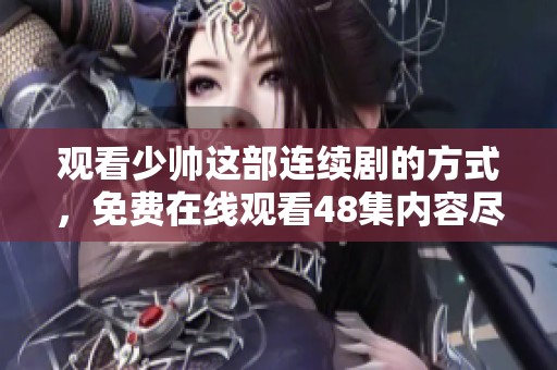 观看少帅这部连续剧的方式，免费在线观看48集内容尽在其中