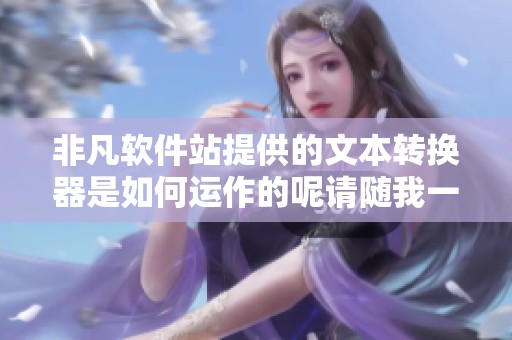 非凡软件站提供的文本转换器是如何运作的呢请随我一探究竟