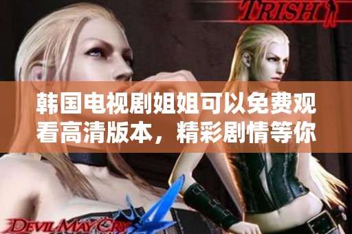 韩国电视剧姐姐可以免费观看高清版本，精彩剧情等你来欣赏与体验