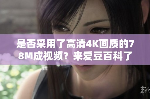 是否采用了高清4K画质的78M成视频？来爱豆百科了解一下！
