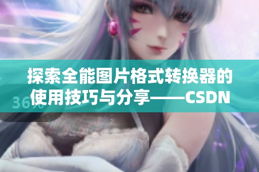 探索全能图片格式转换器的使用技巧与分享——CSDN博客精彩内容