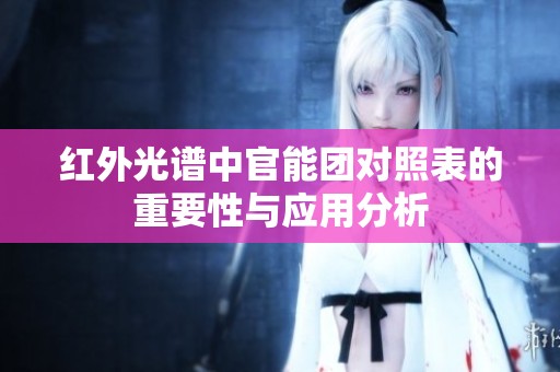 红外光谱中官能团对照表的重要性与应用分析