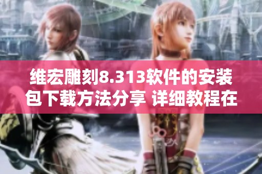 维宏雕刻8.313软件的安装包下载方法分享 详细教程在CSDN博客上提供