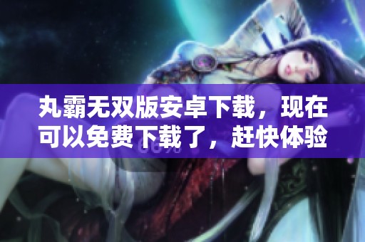 丸霸无双版安卓下载，现在可以免费下载了，赶快体验这款精彩游戏吧！