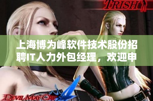 上海博为峰软件技术股份招聘IT人力外包经理，欢迎申请上海交付职位