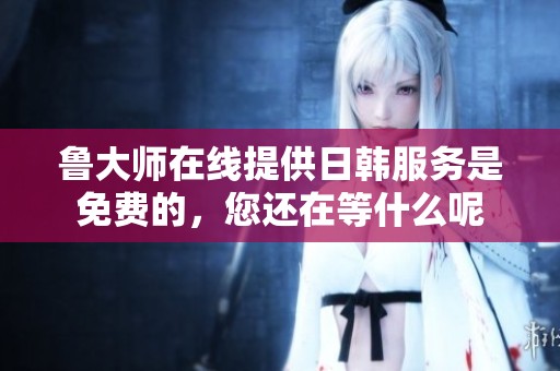 鲁大师在线提供日韩服务是免费的，您还在等什么呢