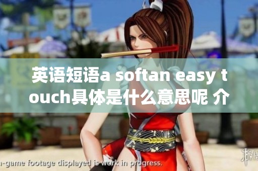 英语短语a softan easy touch具体是什么意思呢 介绍其翻译、用法和例句