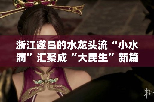 浙江遂昌的水龙头流“小水滴”汇聚成“大民生”新篇章